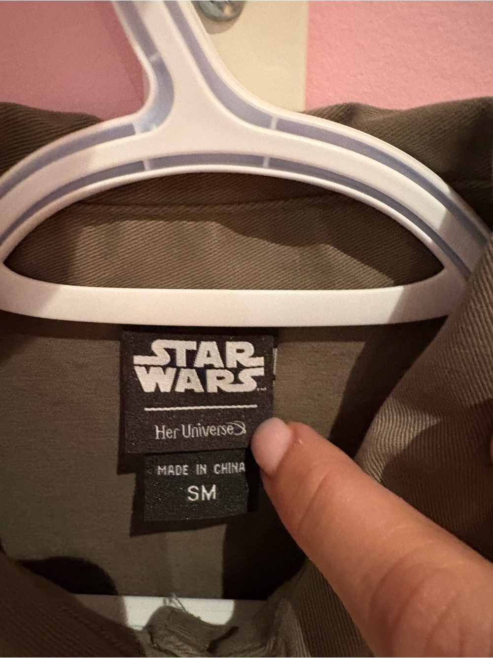 Mandalorian & Grogu Khaki Patch Utility Star Wars Jacket by Her Universe 🩶✨💚 - Picture 6 of 6